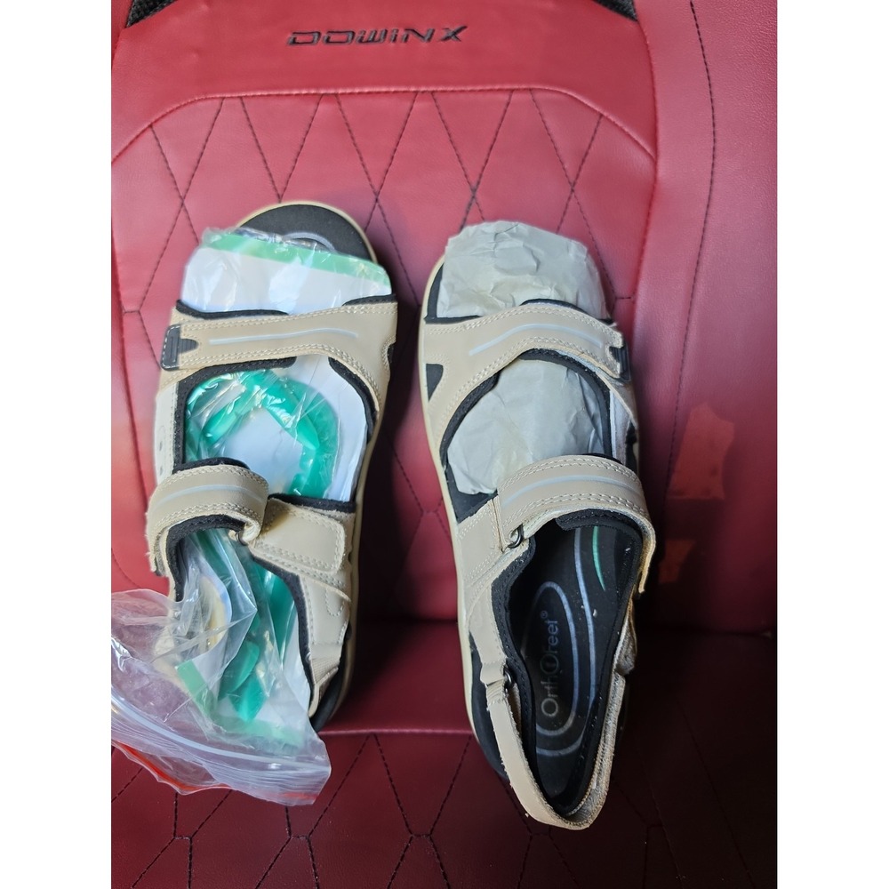 Orthofeet Women's Venice 926 Leather Orthopedic Brown Sandals Sz. 5.5  D